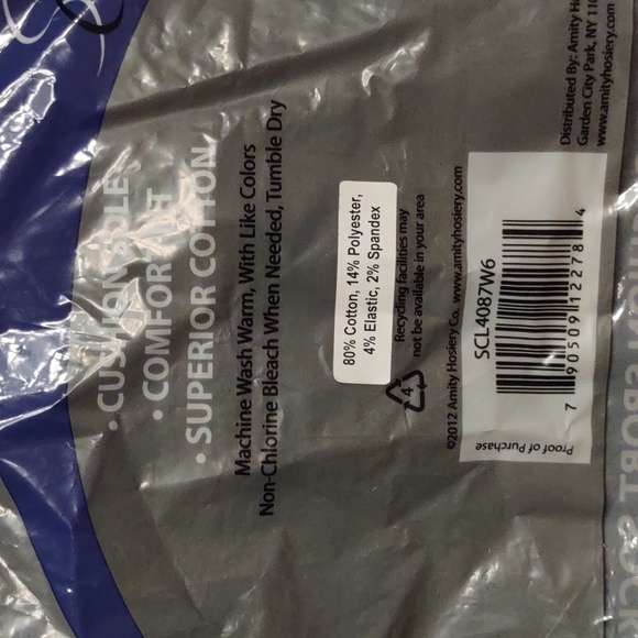 White and Pink Women's Socks, 4 New Pair - Picture 6 of 7